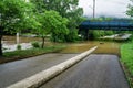 Flood Waters on the Roanoke River Greenway Ã¢â¬â May 18th, 2018 Royalty Free Stock Photo